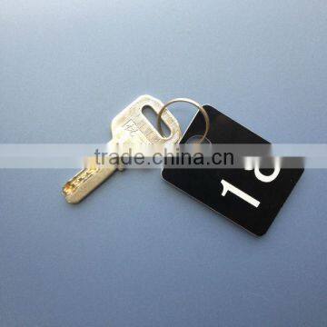 Engrave Plastic ABS Water Proof Cabinet Key Chain for Natatorium