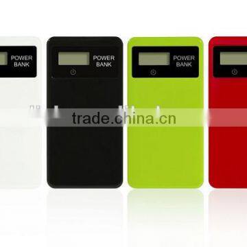 Private Mould Ultra Thin 6000mah Portable Power Bank with LCD Display Screen