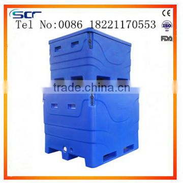Fresh chilled fish and frozen food holding tubs/vats insuated bin/totes