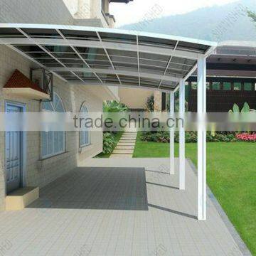 Without welding DIY single carport awning aluminum polycarbonate