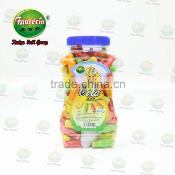 Assorted Fruity Cola Bottle Shape Bubble Gum