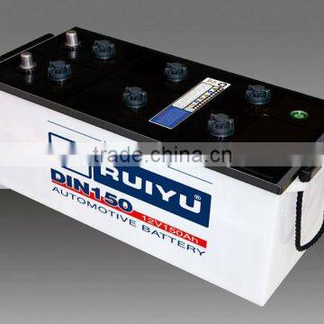 12V 105ah jis and din mf or dry charged battery for cars,busesand other vehicles