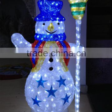 Lovely snowman with besom outdoor snowman nice rattan snowman with led light                        
                                                                                Supplier's Choice