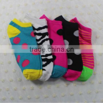 OEM Bulk Wholesale Promotion Cute Colorful Ankle Sock For Girl
