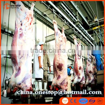 Cattle Farm Feed Lots Equipment Bovine Ox Buffalo Slaughter Line Abattor Machine Halal Slaughterhouse