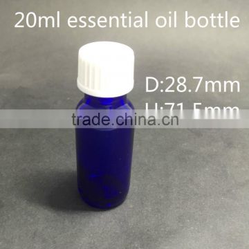 20ml glass boston shape Essential oil bottles with Explosion-proof bottle caps