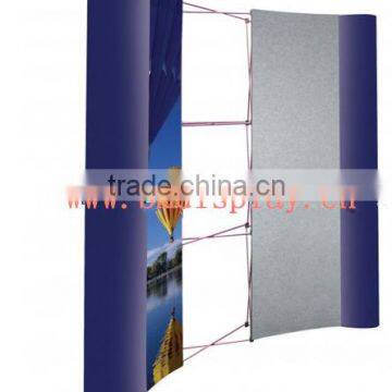 Spring pop up wall display stand, 3*3 and 3*4 curve or straight pop up stand