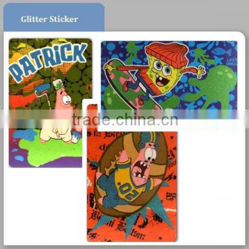 Sticker - Glitter Sticker With Cartoon Image