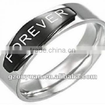 Forever stainless steel wedding ring
