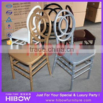 hibow design glossy polypropylene wedding chair chiavari