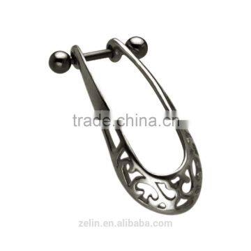 Stainless steel cartilage earrings metal ear cuff body piercing jewelry