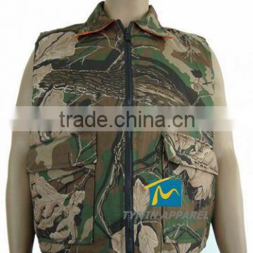 Fashion woodland winter jackets mens camouflage jacket tactical vest