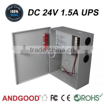 DC 24v 1.5a switch mode power supply with battery
