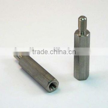 Custom size high precision hex standoff male and female screw bolts