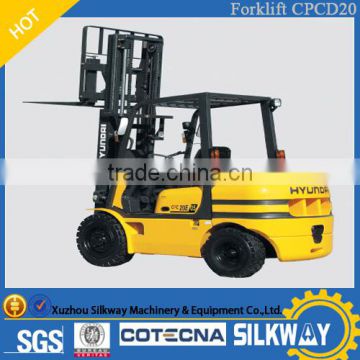 China Supplied 2 TON HYUNDAI Diesel Forklift truck CPCD20 with cheapest price