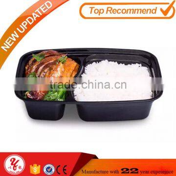 New arrival takeaway plastic fast food disposable compartment lunch box