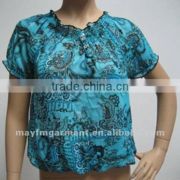 2012 short sleeve embroidery women T-shirt