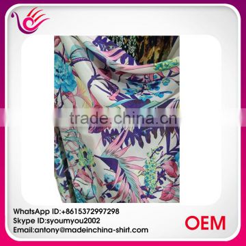 Hiway china supplier printed floral chiffon fabric for Dresses CP1010