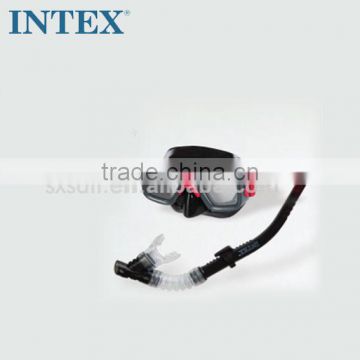 INTEX dark/red diving mask combination