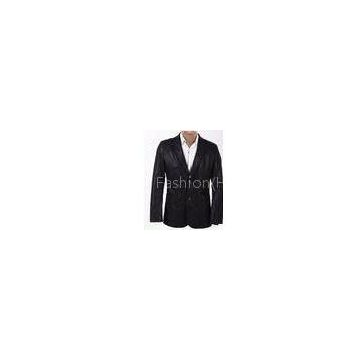 Custom Size 52, Size 48, Black, Fashionable and Handsome Mens PU Leather Blazers