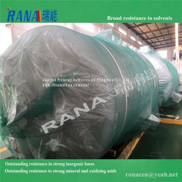 Factory wholesales New durable 95 cubic steel lining PTFE/ PFA/ ETFE anticorrosive equipment with long Service life 15-20 years Industrial Chemical storage Tank movable portable container and pressure vessel