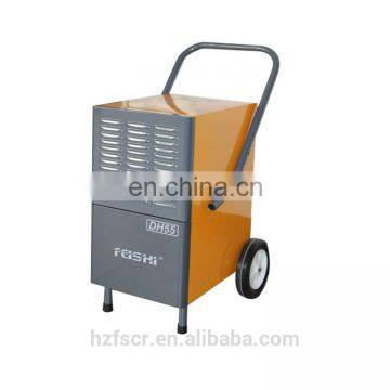 Portable commercial dehumidifier industrial 55L air drying with handle and wheels CE/ROHS/GS.