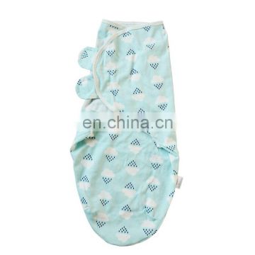Hot Sell Cheap Newborn 100% Cotton Soft  Baby Wrap  Blanket with Leg Pouch Open for Easy Diaper Change