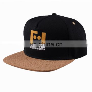 OEM custom classic flat bill solid blank real wood brim hats caps