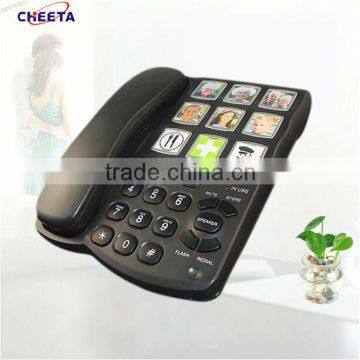 landline big button telephone with picture for seniors
