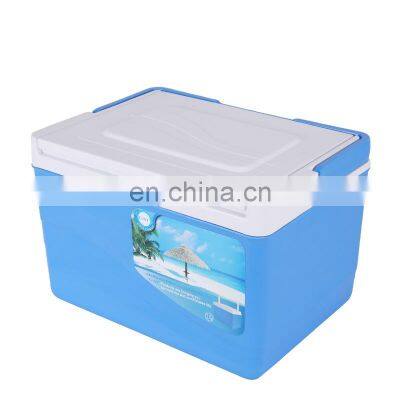 plastic portable modern hiking outdoor beer cans modern cans sample custom logo outdoor cooler box wooden lid