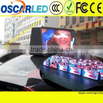 new design xxx image taxi cab digital signage made in china