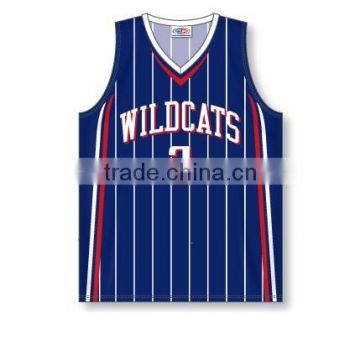 100% Polyester Custom Sublimated Wilcats Basketball Jersey / Shirt Pro Cut