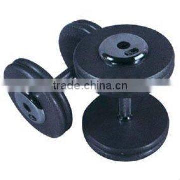 pro-style SDH hammertone grey dumbbell hex rubber dumbbell