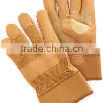 grain leather work gloves
