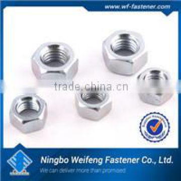 China hardware fastener supply din 936 hex nuts zinc plated manufacturers exporters