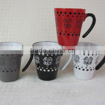 Keylink special handle stoneware coffee mug