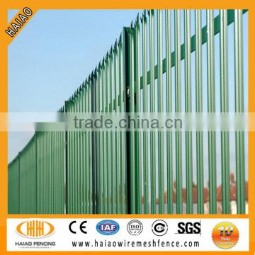 Top selling galvanized & powder coated steel palisade fencing ( high quality )
