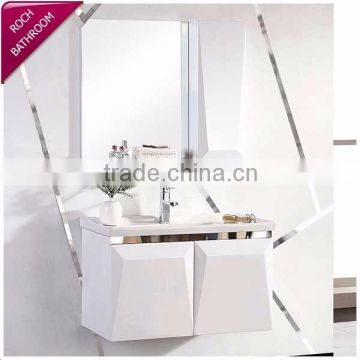 ROCH 8010 Hot Sale Cheap Wood Cabinet Bathroom With Cheap Bathroom Vanity Tops