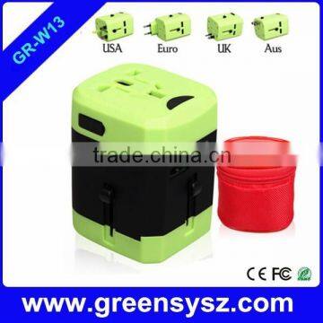 GR-W13 hot international power adapter universal travel adapter with usb port                        
                                                Quality Choice