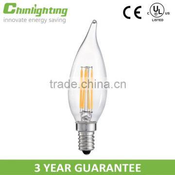 China supplier alibaba CA32 UL listed candle dimmable led filament bulb