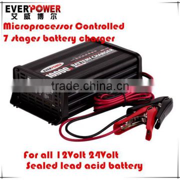 Everpower EPA1210 7 stage charge full automatic lead acid battery charger for car battery