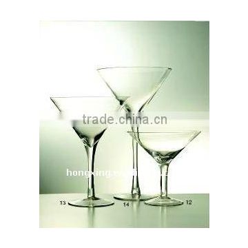 Large Opening Martini Glass Candle Holder and Decorative Vase