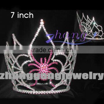 spider rhinestone Halloween pageant crown