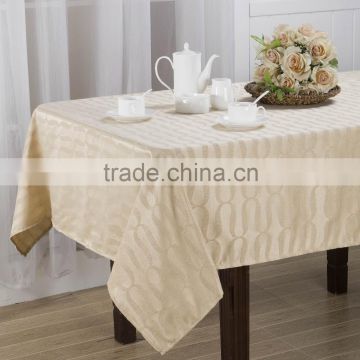 Damask Polyester Table cloth ready made custom