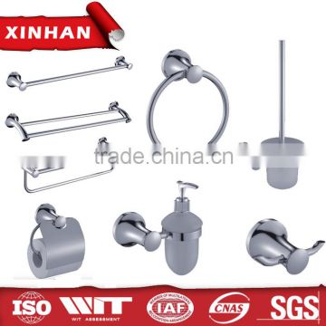 wall mount Zinc alloy material silver color sanitary ware price with soap dispenser