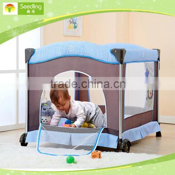 Baby play yard with changing table, Mesh Sided baby folding playpen, portable baby playpen