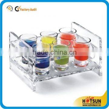 6pcs clear crystal wine glass rack holder acrylic wine glass holder