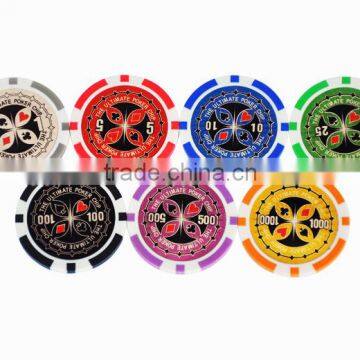 2015 hot-sale laser sticker poker chips,can be customed