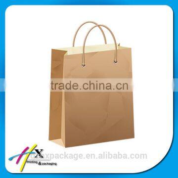 Customized Design Natural Brown Kraft Paper Bag