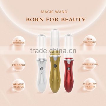 Home use hand held Mini Ion Vibration whitening Anti-inflammatory Ion Magic Wand